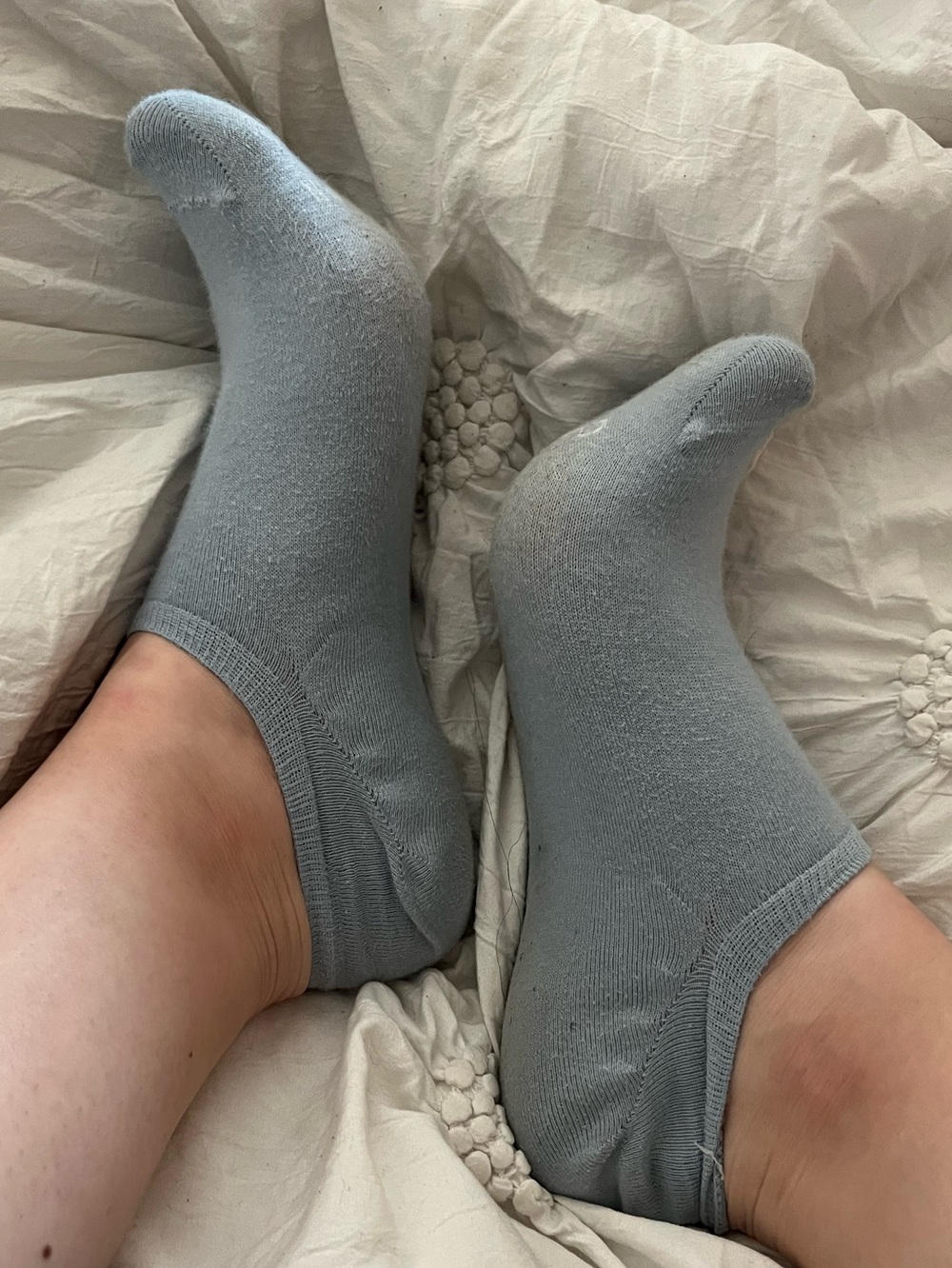 well worn ankle socks